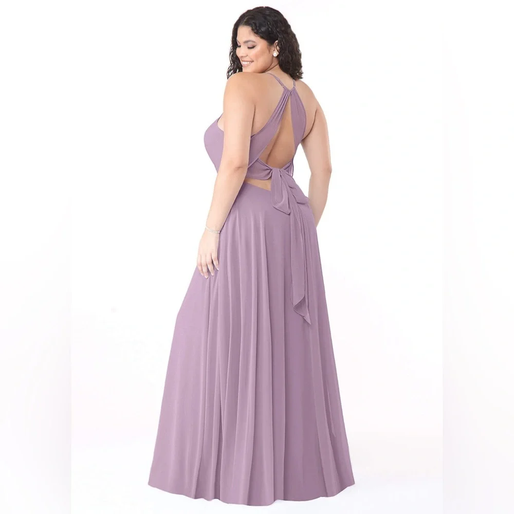 Azazie | Evaleen Bridesmaid Dress | Size A22 | Wisteria - Picture 3 of 9